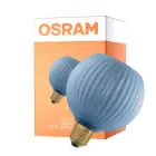 Osram Decor LED Lamp Blå Glas LED E27 Globe Matt 3.5W 300lm - 827 Ekstra Varm Hvid | Erstatter 25W