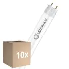 Fordelspakke 10x Ledvance LED Lysrør T8 EM Value (EM/Mains) Standard Output 10W 1200lm - 865 Dagslys | 90cm - Erstatter 30W